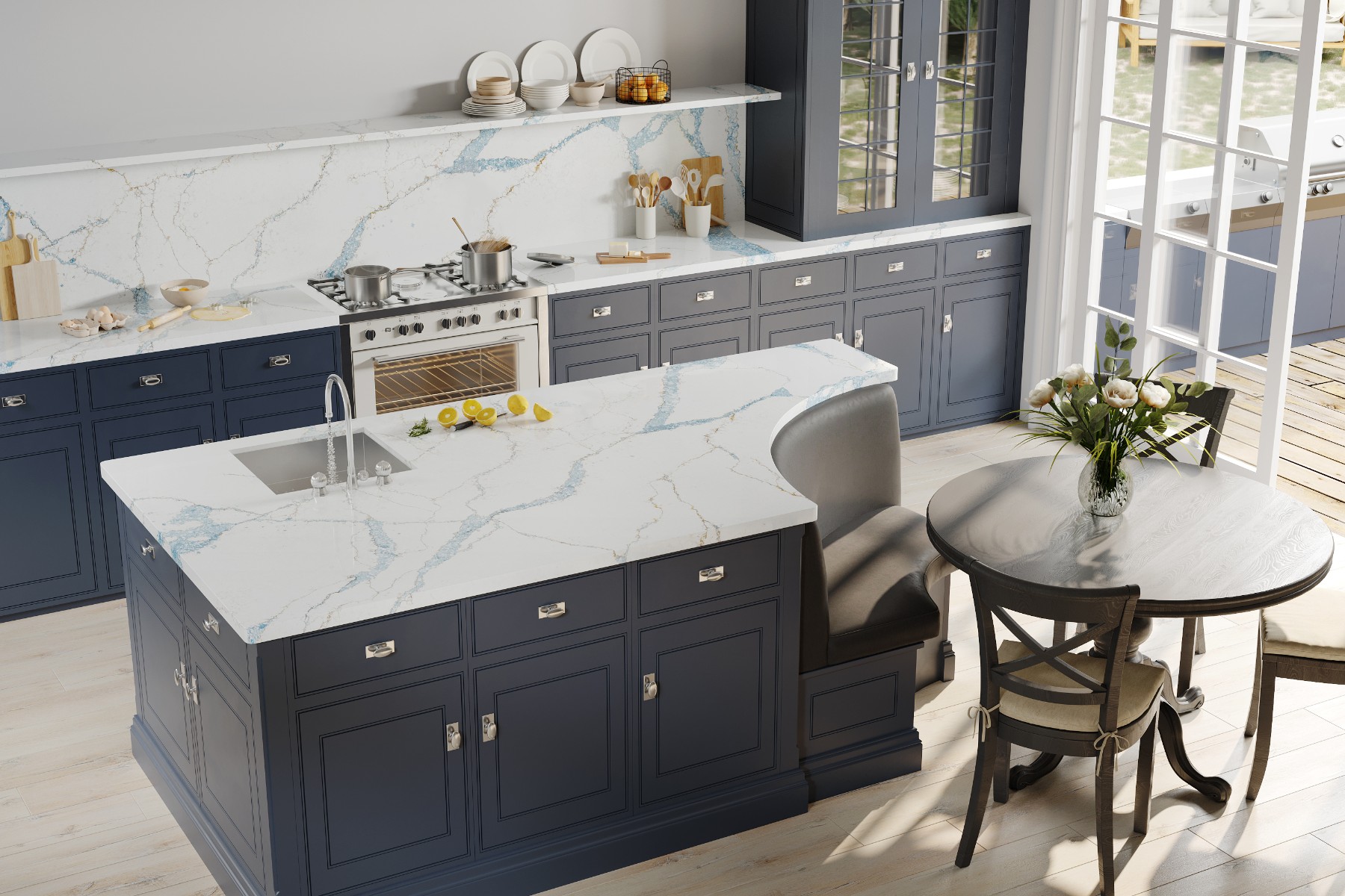 V1318 Santorini Blue